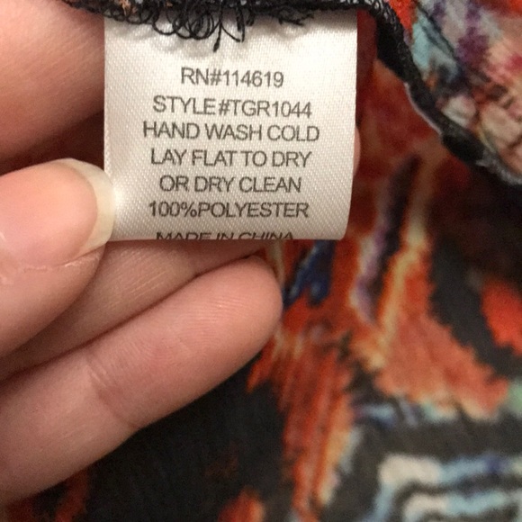 Boho Festival Multicolor Embellished Tunic Top - Picture 7 of 7